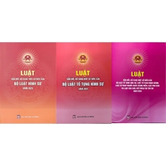 Combo 3 Cuốn Luật Sửa Đổi,Bổ Sung Một Số Điều Của Bộ Luật Hình Sự, Bộ Luật Tố Tụng Hình Sự, Bộ Luật Tố Tụng Dân Sự..2025