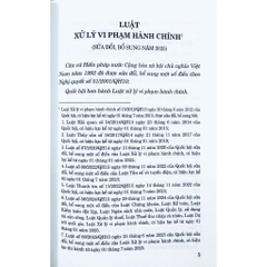 Sách - Luật Xử Lý Vi Phạm Hành Chính (Sửa Đổi, Bổ Sung Năm 2025)