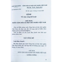 Sách - Luật Quy Hoạch (Hiện Hành)