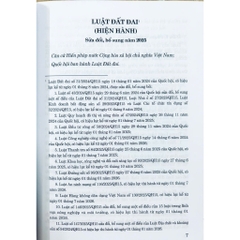 Sách - Luật Đất Đai (Hiện Hành) (Sửa Đổi, Bổ Sung Năm 2025)