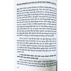 Sách - Bình Luận Những Điểm Mới Cơ Bản Của Luật Ban Hành Văn Bản quy Phạm Pháp Luật Năm 2025