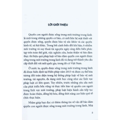 Sách - Pháp Luật Về Bảo Đảm Quyền Con Người Được Sống Trong Môi Trường Trong Lành Ở Việt Nam