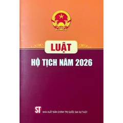 Sách - Luật Hộ Tịch Năm 2026