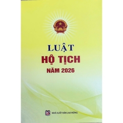 Sách - Luật Hộ Tịch Năm 2026