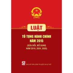 Sách Luật Tố Tụng Hành Chính Năm 2015 (Sửa Đổi, Bổ Sung Năm 2019)
