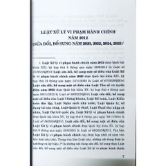 Sách - Luật Xử Lý Vi Phạm Hành Chính Năm 2012 (Sửa Đổi, Bổ Sung Năm 2020, 2022, 2024, 2025)
