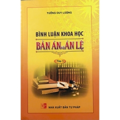 Sách - Bình Luận Khoa Học Bản Án Và Án Lệ