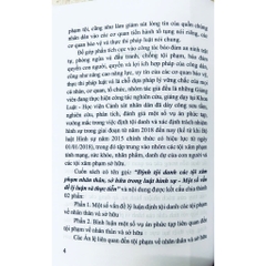 Sách - Định Tội Danh Các Tội Xâm Phạm Nhân Thân Sở Hữu Trong Luật Hình Sự - Một Số Vấn Đề Lý Luận Và Thực Tiễn