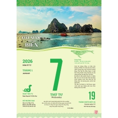 Lịch Blốc 2026 (Siêu đại 25x35cm) -  “Đất nước nhìn từ biển”