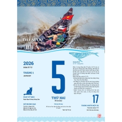 Lịch Blốc 2026 (Siêu đại 25x35cm) -  “Đất nước nhìn từ biển”