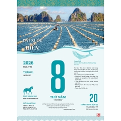 Lịch Blốc 2026 (Siêu đại 25x35cm) -  “Đất nước nhìn từ biển”