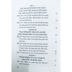 Sách - Luật Quốc Tịch Việt Nam (Hiện Hành) (Sửa Đổi, Bổ Sung Năm 2014)