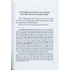 Sách - Luật Quốc Tịch Việt Nam (Hiện Hành) (Sửa Đổi, Bổ Sung Năm 2014)
