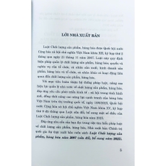 Sách - Luật Chất Lượng Sản Phẩm, Hàng Hóa Năm 2007 (Sửa Đổi, Bổ Sung Năm 2025)