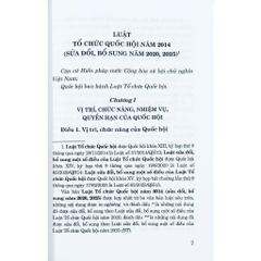 Sách -  Luật Tổ Chức Quốc Hội Năm 2014 (Sửa Đổi, Bổ Sung Năm 2020, 2025)