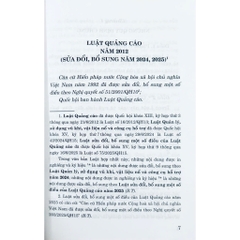 Sách - Luật Quảng Cáo Năm 2012 (Sửa Đổi, Bổ Sung Năm 2024, 2025)