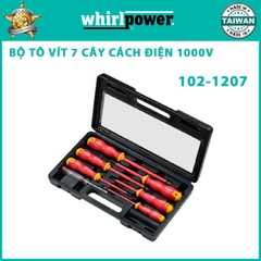 Bộ tô vít 7 chi tiết (cách điện 1000V) Whirlpower 102-1207