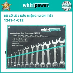 Bộ cờ lê 2 đầu miệng 12 chi tiết Whirlpower 1241-1-C12