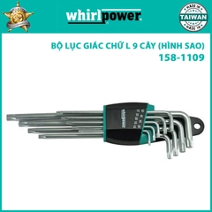 Bộ lục giác chữ L 9 chi tiết (đầu hình sao) Whirlpower 158-1109