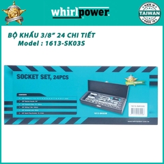 Bộ khẩu 3/8” có 24 chi tiết Whirlpower 1613-SK03S