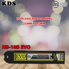 LƯỠI DAO CÓ ĐỐT 25MM X 0.7MM KDS HB-10BEVO (ĐEN)