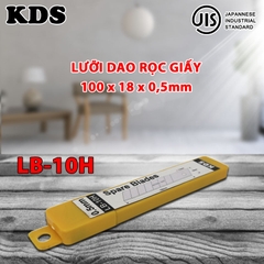 LƯỠI DAO RỌC GIẤY 100 X 18 X 0,5 MM KDS LB-10H (TRẮNG)