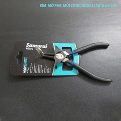 Kìm Mở Phe Ngoài Mũi Cong Whirlpower 15618-02-185, tay cầm nhựa PVC, chiều dài 7
