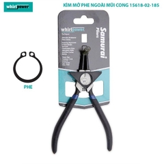 Kìm Mở Phe Ngoài Mũi Cong Whirlpower 15618-02-185, trọng lượng 160g, xuất xứ Taiwan.