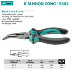 kìm mỏ nhọn cong Whirlpower 15603-211-160