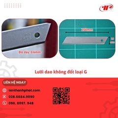 Lưỡi dao không đốt với độ bền cao.