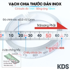 thước dán inox KDS SST10-02