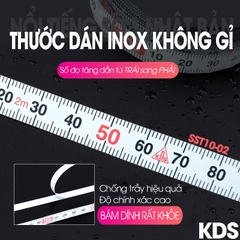 thước dán inox KDS SST10-02