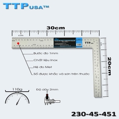 Thước Ke Vuông Inox TTPusa
