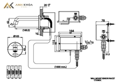 Vòi chậu gắn tường Cotto CT538DC