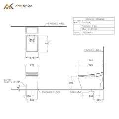 Bồn cầu 1 khối Cotto C10147