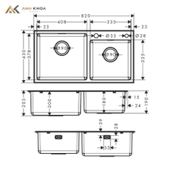 Chậu rửa bát Hansgrohe 43346807