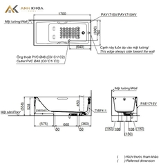Bồn tắm nhựa TOTO PAY1715HVC/TVBF411