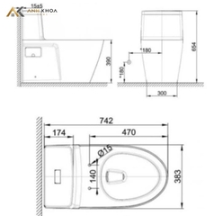 Bồn cầu thông minh American Standard VF-1808TPR