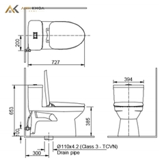 Bồn cầu 1 khối inax AC-969VN