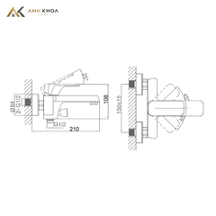 Sen tắm nóng lạnh D&K DK1433203