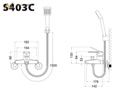 Sen tắm Caesar S403C