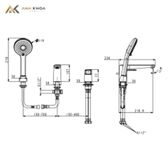 Vòi bồn tắm American Standard WF-1M00