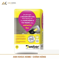 Keo dán gạch ngoài trời Weber.tai FLEX