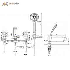 Vòi bồn tắm American Standard WF-1300MB