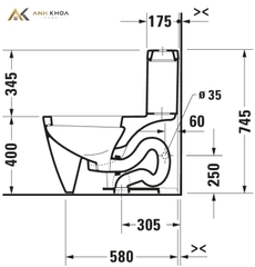 Bồn cầu 1 khối Duravit 2121010083