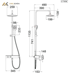 Sen cây nhiệt độ Caesar S788CB