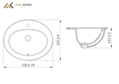 Chậu rửa dương vành JOMOO 12497-1/11Z-I011