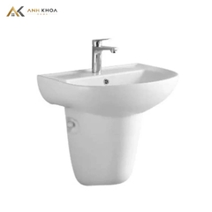 Chậu rửa + Chân treo tường Jomoo 12808-1/11P