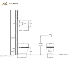 Bồn cầu âm tường Cotto SC197627(T)