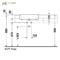 Chậu rửa bán âm Duravit 0314550000
